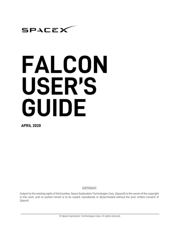 SPACEX FALCON USER’S  GUIDE - Page 1