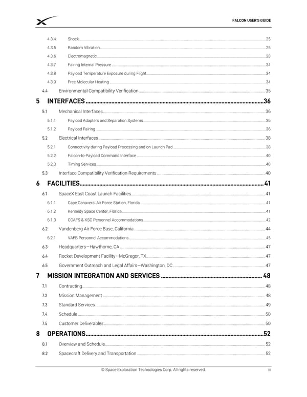 SPACEX FALCON USER’S  GUIDE - Page 3