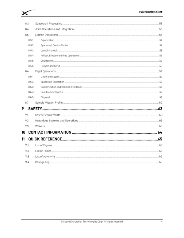 SPACEX FALCON USER’S  GUIDE - Page 4